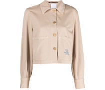 Geknöpfte Cropped-Jacke