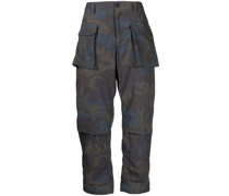 Cargohose mit Camouflage-Print
