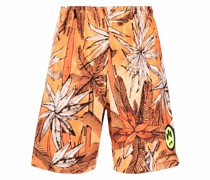 Shorts mit Palmen-Print