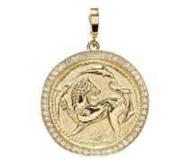 Großer 18kt Animal Kingdom Coin Gelbgoldanhänger