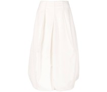 High-Waist-Rock mit Falten