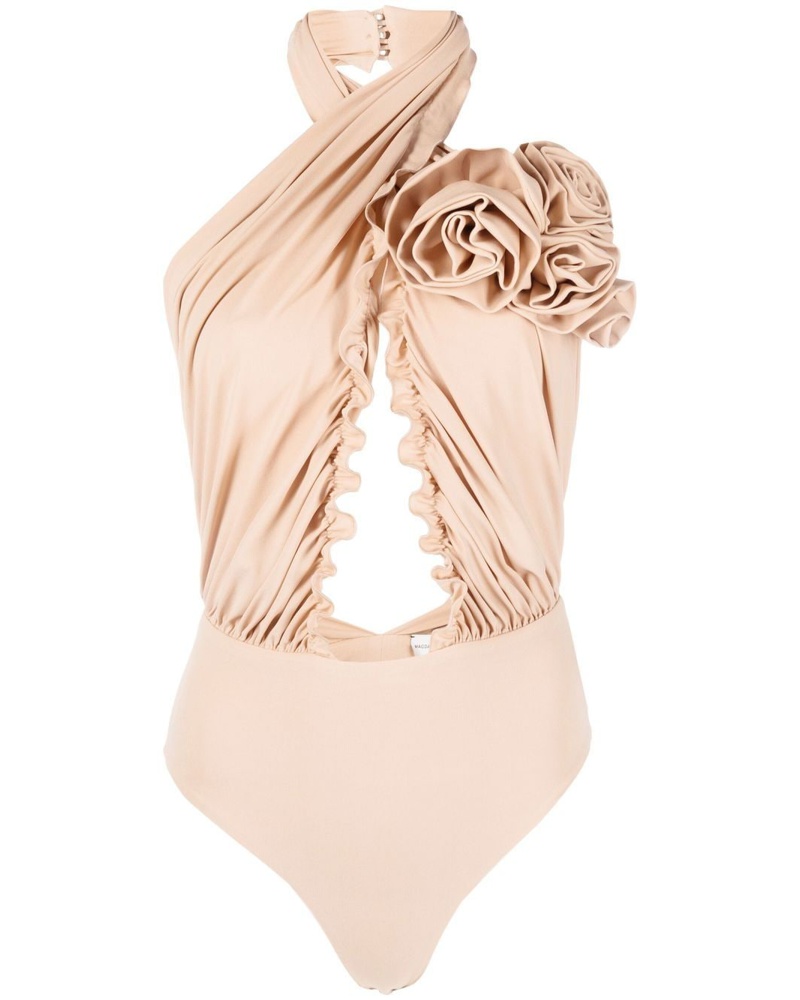 Magda Butrym Damen Body in Wickeloptik