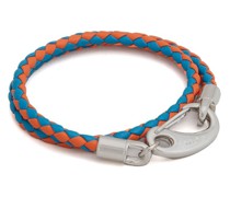 Gewebtes Lederarmband