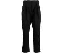Cropped-Hose mit Bundfalten