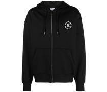 Kapuzenjacke mit Logo-Print