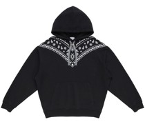 Hoodie mit Bandana-Stickerei