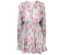 Ausgestelltes Kleid mit Blumen-Print