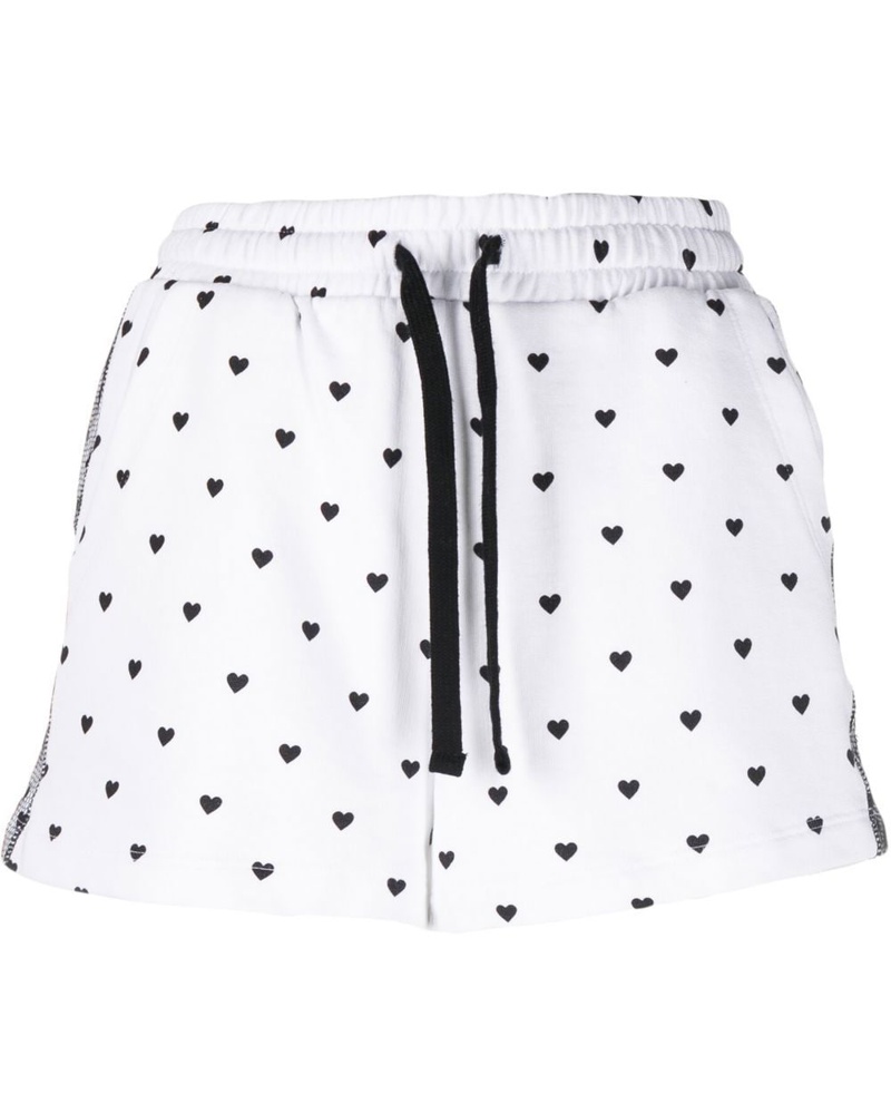 RED Valentino Damen Shorts mit Herz-Print