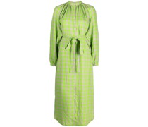 Kleid mit Blatt-Print