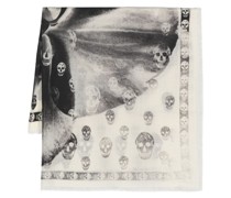 Schal mit Totenkopf-Print