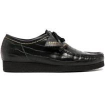 x Clarks Wallabee Loafer mit Kroko-Optik