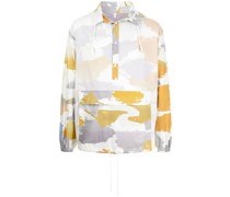 Windbreaker mit abstraktem Print