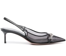 50mm crystal-embellished slingback sandals