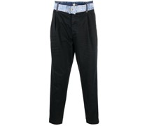 Tapered-Hose mit Jeansdetail