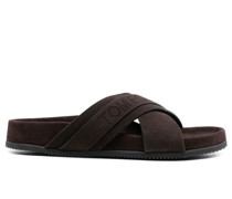 Sandalen mit überkreuzten Riemen