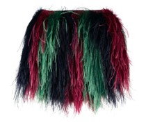 Bandeau-Top mit Federn
