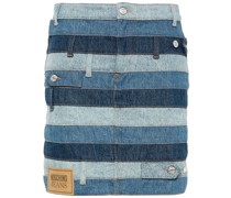 Jeans-Minirock mit Einsätzen