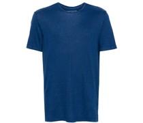 mélange linen-blend T-shirt