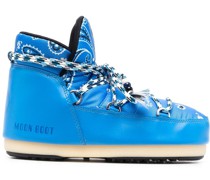 x Moon Boot Stiefel mit Bandana-Print