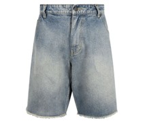 Jeans-Shorts mit Logo-Print