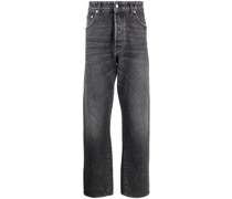 Halbhohe Straight-Leg-Jeans