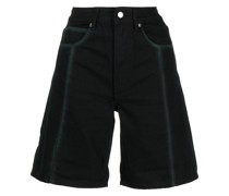 Jeans-Shorts mit Logo-Patch