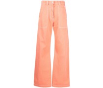 Weite High-Waist-Jeans