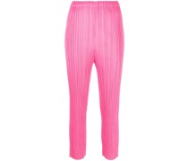 Plissierte Cropped-Hose