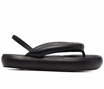 Gepolsterte Sandalen mit Zehensteg