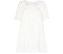 Minikleid mit eckigem Ausschnitt