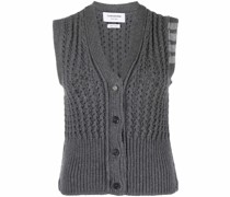 Strickweste mit Streifen