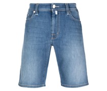 Jeans-Shorts mit geradem Bein