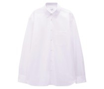 Popeline-Hemd mit lockerem Schnitt