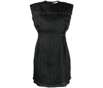 Ausgefranstes Tweed-Minikleid