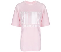 T-Shirt mit Barcode-Print
