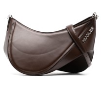 Schultertasche mit Logo-Schild