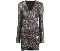Minikleid mit Schlangen-Print