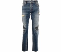 Gerade Jeans im Distressed-Look