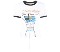 T-Shirt mit "Motherhood"-Print