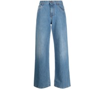 Tief sitzende Straight-Leg-Jeans