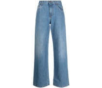 Tief sitzende Straight-Leg-Jeans