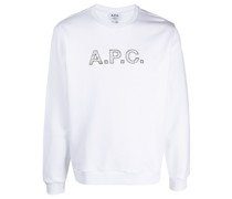 A.P.C. Sweatshirt mit Logo-Stickerei