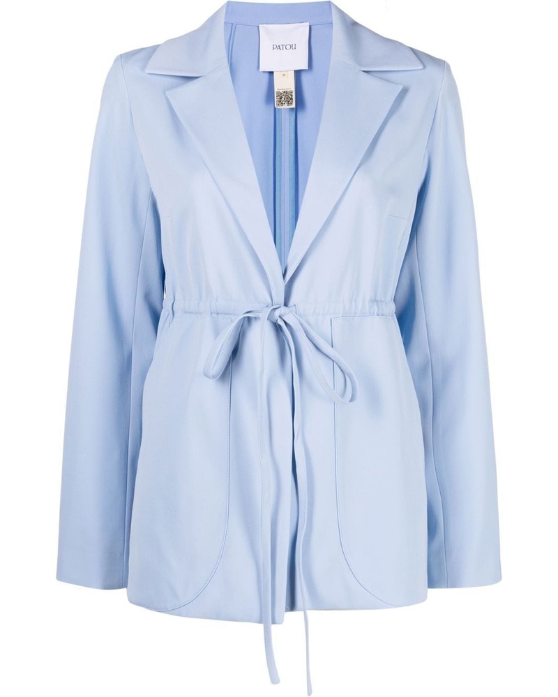 Patou Damen Blazer mit Bindegürtel