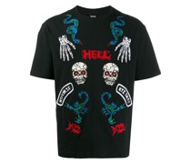 T-Shirt mit "Hell"-Print