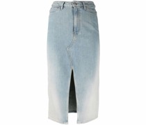 Jeansrock mit Schlitz