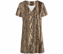 Kleid mit Schlangenleder-Print