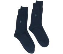 pony motif socks