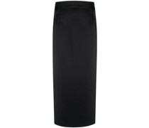 Hoch sitzender Midirock aus Satin