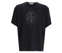 T-Shirt mit Kompass-Print