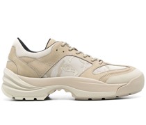 multi-panel lace-up sneakers